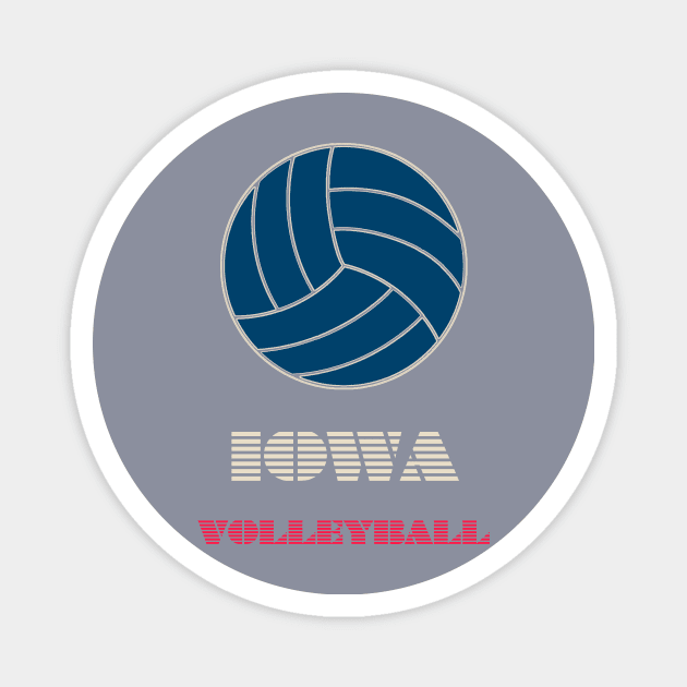 IOWA Volleyball Magnet by Grigory